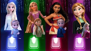 Disney Princesses Songs on YouTube  Let It Go Vs Into The Unknown Vs Moana Vs Anna  Who is Best [upl. by Punke]