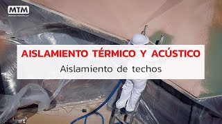 Aislamiento Térmico y Acústico en techos  Tixol Thermo Aislante Aplicación [upl. by Naginarb]