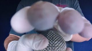 ASMR Fast Aggressive Hand Sounds Mic GrippingTapping w Latex Gloves no talking [upl. by Milburt675]