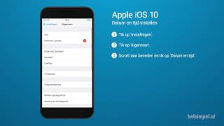 Tips amp Tricks  Apple iPhone Datum en tijd instellen iOS 10 [upl. by Evslin286]