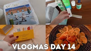 VLOGMAS DAY 14 lunch with fam what’s in the giveaway box overnight for Jay’s 12 marathon [upl. by Novled]