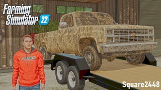 30 YEAR OLD Barn Find Chevy Squarebody amp Hired Tree Service  FS22 Homeowner [upl. by Fortunato]