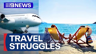 New figures show young Australians are struggling to afford holidays  9 News Australia [upl. by Marchese]