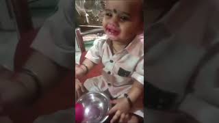 Cute baby eating dragon fruit very happily song music newsong tigerpop planetasia [upl. by Wiedmann]