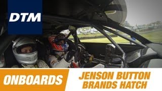 Onboard Taxiride Jenson Button  DTM Brands Hatch 2013 [upl. by Yrailih]