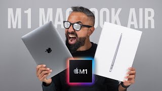 NEW M1 MacBook Air UNBOXING and First Impressions [upl. by Ratna]