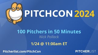 I Broke Down My Top 100 Starting Pitchers for 2024 Fantasy Baseball in 50 Minutes  PitchCon 2024 [upl. by Ettezoj]