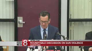 Malloy holds discussion on gun violence [upl. by Bently]