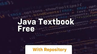 java textbook free [upl. by Rahsab]