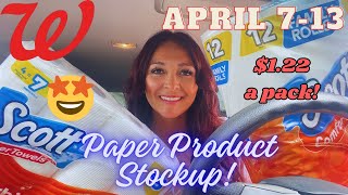 Walgreens Coupon Haul Grabbed 10 packs of paper products for 122 each New PampG Rebate Apr 713 [upl. by Lorenzo]