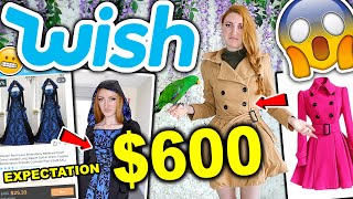 WISH HAUL  I SPENT 600 ON WISH CLOTHING HUGE TRY ON HAUL 2019 [upl. by Kelcie]