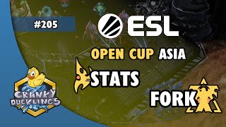 Stats vs fork  PvT  ESL Open Cup 205 Asia  Weekly EPT StarCraft 2 Tournament [upl. by Hsejar]