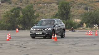 autotriti Τεστ αποφυγής κινδύνου BMW X1 [upl. by Asilem]