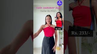 Under Rs 300 Tops From Shopsy shorts shortsvideo viral birthdaydresses dress shopsy tops [upl. by Assetak]