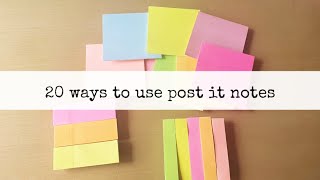 20 ways to use sticky notes  himani shah [upl. by Rory]