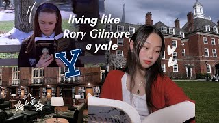 yale student lives like rory gilmore for a day 🧸☕️🍂  study vlog good food reading [upl. by Artined]