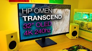 HP Omen Transcend 32 OLED Gaming Monitor  4K 240hz [upl. by Odraleba]