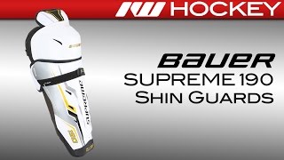 Bauer Supreme 190 Hockey Shin Guards Review [upl. by Eadie737]