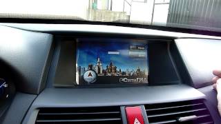 Установка штатной мультимедиа Navipilot на Honda Accord Crosstour [upl. by Annaeirb]