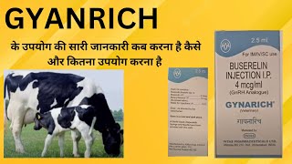 Gyanrich injection  buserelin injection के उपयोग की सारी जानकारी vet cattle vetinjection cow [upl. by Asabi]