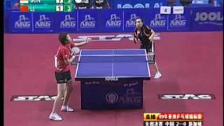 Li Xiaoxia vs Sun Bei Bei 2009 Asian Championships [upl. by Nylitsirk667]