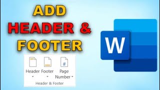 How to Add a Header and Footer in Word [upl. by Alcinia]