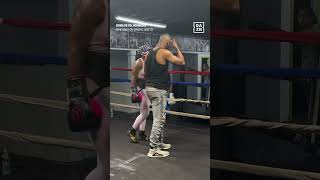 Claressa Shields goes OFF on a hater in sparring 👀 [upl. by Aihsinat]