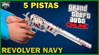 COMO CONSEGUIR REVOLVER NAVY CON 5 Pistas Y GANAR 275 MIL DOLARES GTA V ONLINE [upl. by Salamone596]