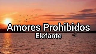 Elefante  Amores Prohibidos letra [upl. by Harvey]