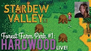 Unlimited Hardwood on the Forest Farm in Stardew Valley 11  LIVE [upl. by Player]