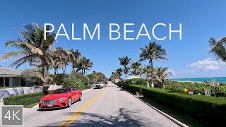 Palm Beach Florida 4K City and Scenic Drive  Mega Mansions and Millionaires [upl. by Ayiram]