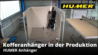 Kofferanhänger in der Produktion  HUMER Anhänger [upl. by Aenehs]