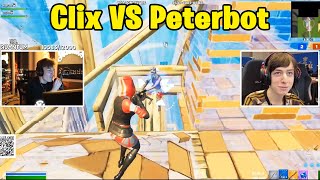 Clix VS Peterbot 2v2 TOXIC Fights [upl. by Milton]