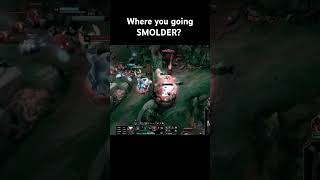 Smolder Where you going leagueoflegends riotgames gaming games league [upl. by Alebasi]