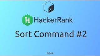 29 Sort Command 2  HackerRank Linux Shell shellscripting hackerrank coding 869 [upl. by Gimpel]