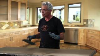 How to Make a Cast in Place Countertop [upl. by Croix]