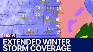 Extended Wisconsin winter storm coverage from FOX6 Weather Experts  FOX6 News Milwaukee [upl. by Nallaf]