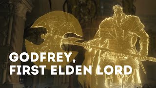 Godfrey First Elden Lord Boss Fight  Elden Ring [upl. by Lamhaj809]