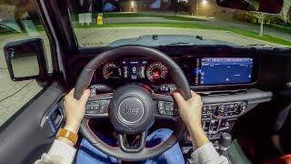 2024 Jeep Wrangler Rubicon 392  POV Night Drive Binaural Audio [upl. by Kyle]