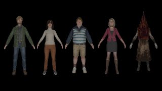 SH2 Remake some models amp animations  Silent Hill 2 [upl. by Alabaster]