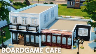 Board Game Cafe and Library  The Sims 4 Speed Build [upl. by Eissat]