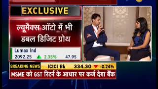 Zee Business  In Conversation with Mr Deepak Jain CMD Lumax Industries Limited [upl. by Girardi]