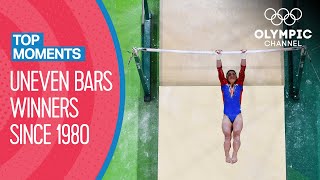 Last 10 Womens Uneven Bars Winners at the Olympics  Top Moments [upl. by Blinnie763]