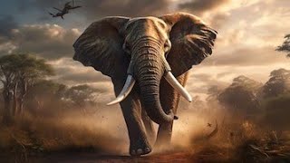 Elephant 🐘  elephant life in desert wildlife nationalgeographic shortvideo [upl. by Molloy871]