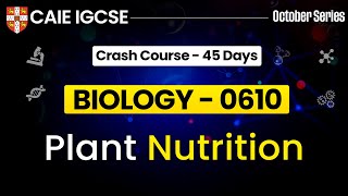 IGCSE Biology 0610  Plant Nutrition IGCSE  Cambridge IGCSE Biology  IGCSE Biology [upl. by Ganley120]