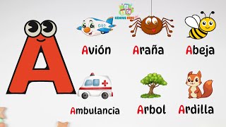 Abecedario ABC aprendizaje de las letras y vocabulario en Español para preescolar [upl. by Orelie693]