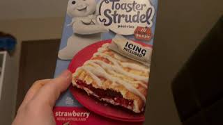 Toaster Strudel Strawberry review [upl. by Notsreik]