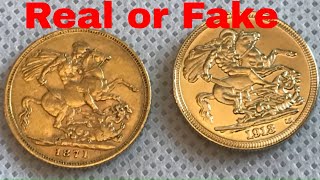 How Can you Tell if An Antiques Gold Sovereign Is Real  Beginners Guide [upl. by Yuri]