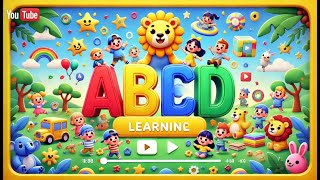 A FOR APPLE B FOR BALL quotFun ABCD Phonics Learn Letters and Soundsquot [upl. by Gershon512]