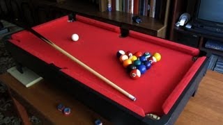 Играем в минибильярд дома  1 Play mini pool table at home [upl. by Nirrep]